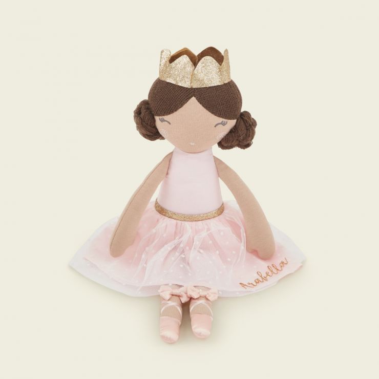 Personalised Ballerina Doll with Brunette Hair