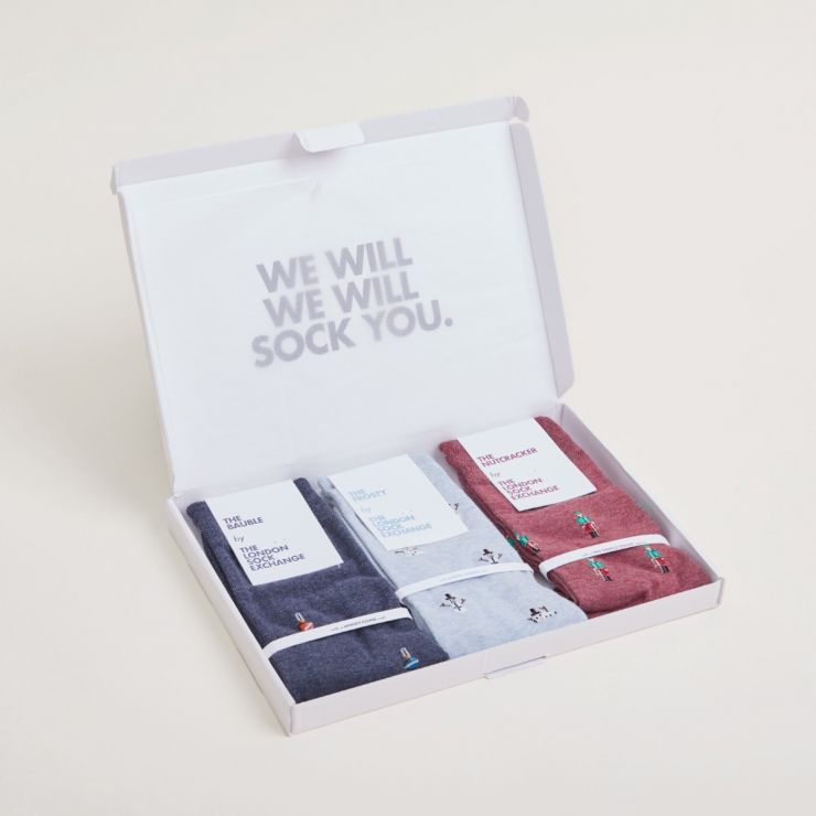 Personalised Christmas Men's Socks | London Sock Exchange X My 1st Years Gift Set