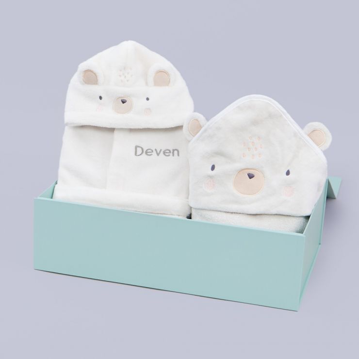 Personalised Bear Splash & Snuggle Gift Set