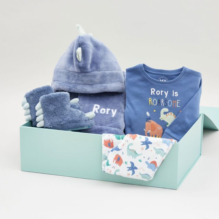 Personalised Little Dino Cosy Bedtime Gift Set