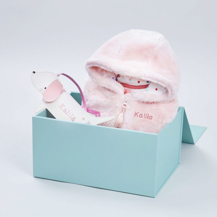 Personalised Pink Winter Walk Gift Set