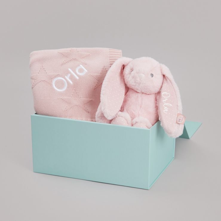 Personalised Pink Bedtime Cuddle Gift Set