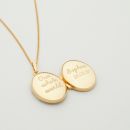 Personalised Children's 18ct Gold Plated Locket Necklace