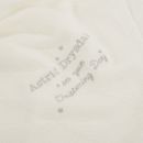 Personalised 100% Cashmere Ivory Christening Day Baby Blanket