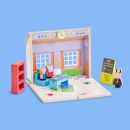 Personalised Peppa Pig Wooden Schoolhouse Toy