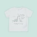 Personalised Dinosaur Design Father’s Day White T-Shirt