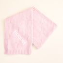 Personalised Pink Star Jacquard Blanket