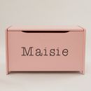 Personalised Pink Toy Box