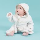 Personalised White Hooded Towelling Robe