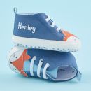 Personalised Blue Fox High Top Trainers