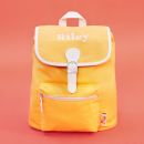 Personalised Yellow Canvas Backpack