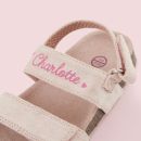 Personalised Pink Toddler Sandals