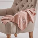 Personalised Heritage 100% Cashmere Pink Baby Blanket