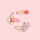Pink Stych Hair Clips Set