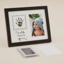 Personalised Mini Mono Baby Handprint Frame 