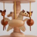 Personalised Wooden Music Carousel Wind Up Toy