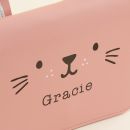 Personalised Pink Cat Toddler Handbag Personalisation