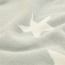 Personalised Light Blue Star Intarsia Blanket Detail