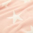 Personalised Pink Star Intarsia Blanket Detail