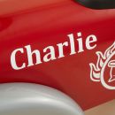 Personalised Baghera Red Ride On Fire Engine Personalisation