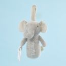 Personalised Plush Little Elephant Activity Rattle Toy 