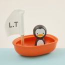 Personalised Plan Toys Penguin Sailing Boat Bath Toy