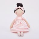 Personalised Soft Doll in Stripey Dress