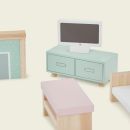 Wooden Doll’s House Living Room Furniture