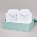 Blue Picot Trim Sibling Dressing Gown Gift Set