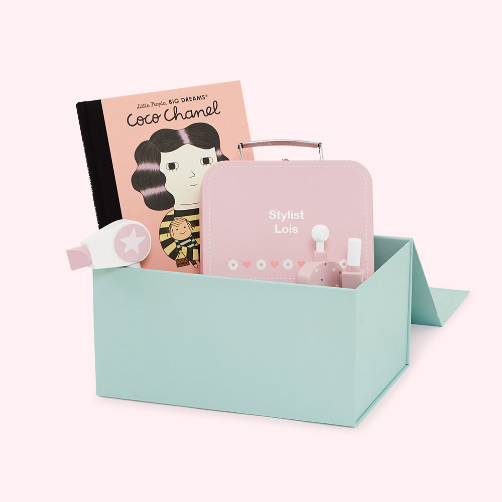 Image of Personalised Little Stylist Read and Play Gift Set