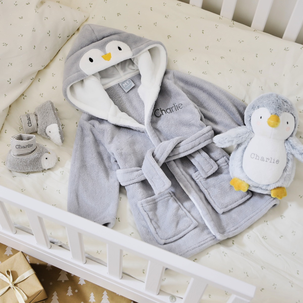 Personalised Penguin Bedtime Cuddle Set