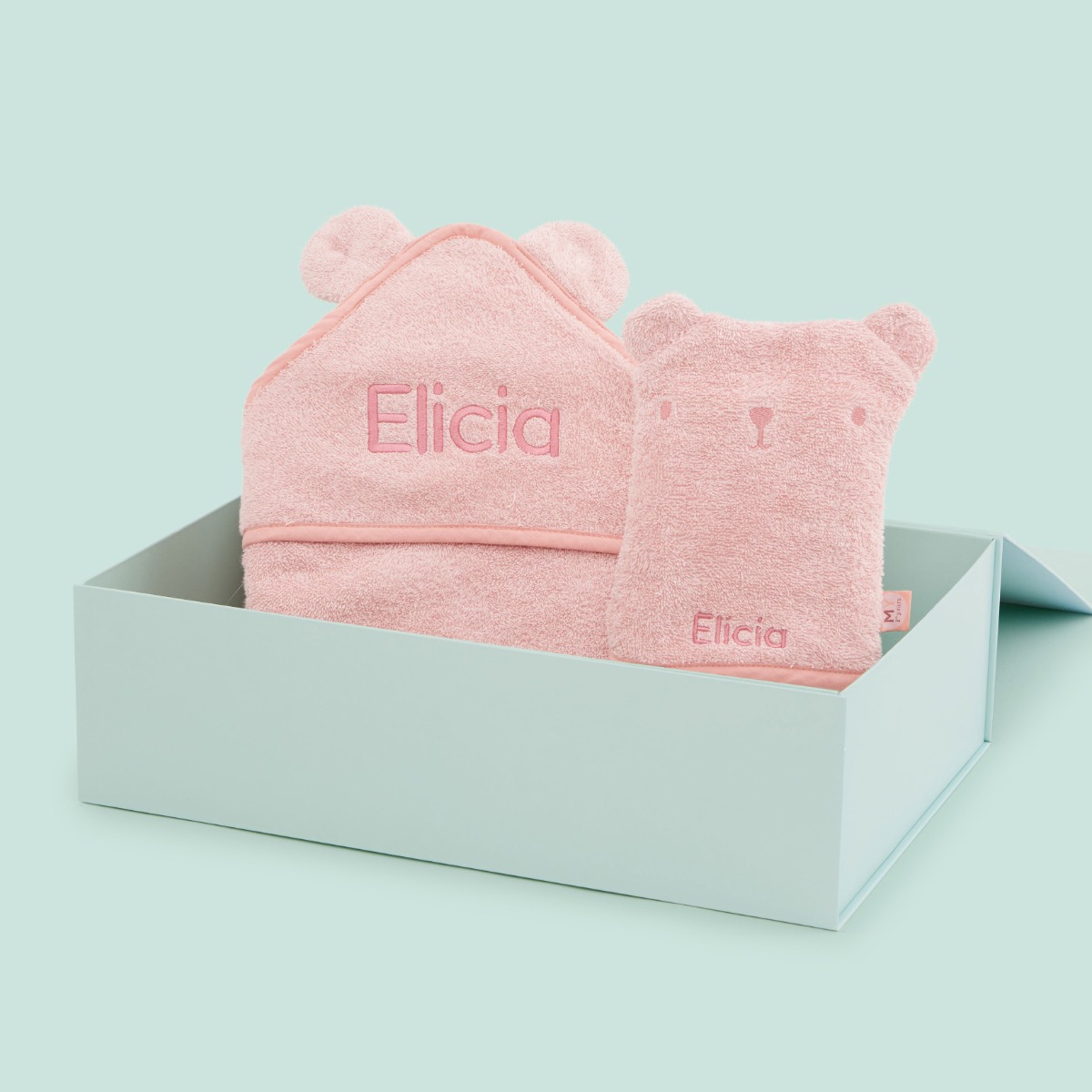 Personalised Pink Bathtime Gift Set