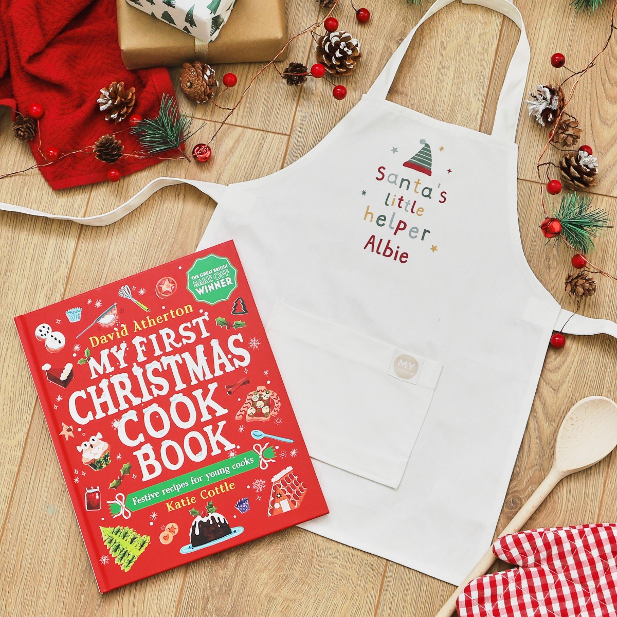 Personalised Christmas Read & Cook Gift Set