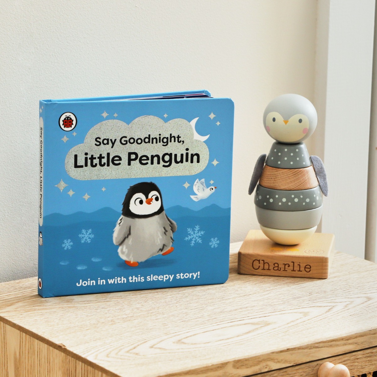 Personalised Penguin Read & Play Set