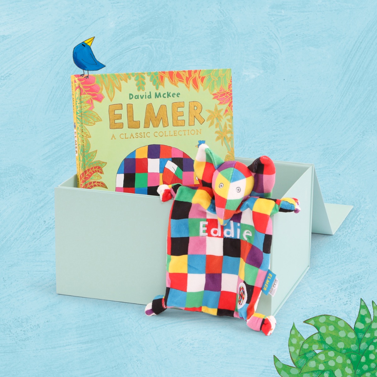 Personalised Elmer Newborn Gift Set