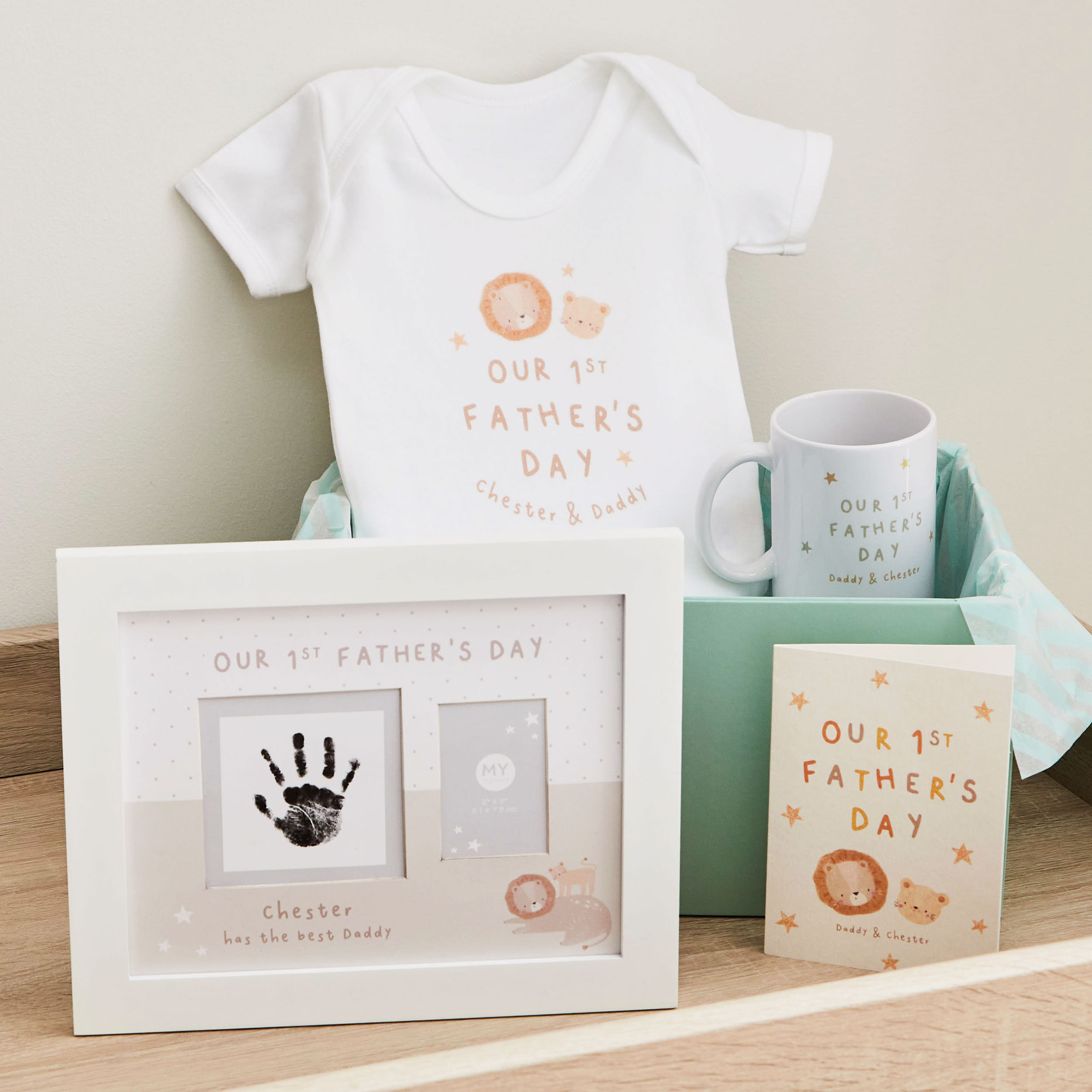 Personalised Our 1st Father’s Day Keepsake Gift Set