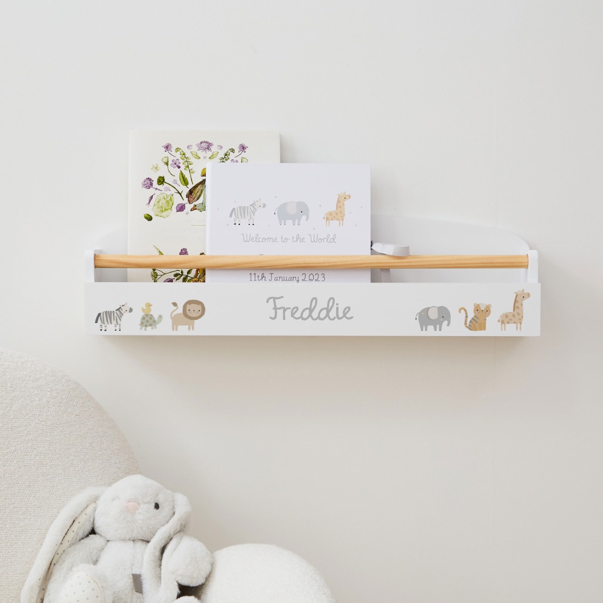 Personalised Welcome to the World Shelf