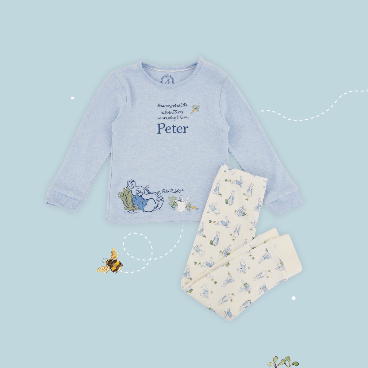Personalised Peter Rabbit Pyjama Set