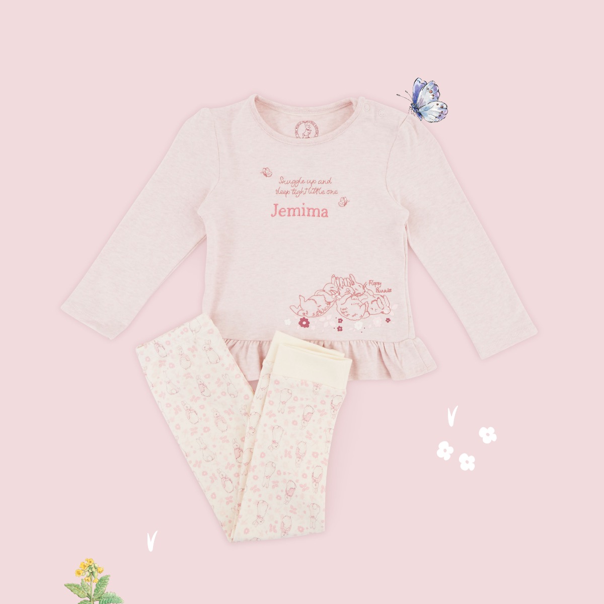 Personalised Flopsy Bunny Pyjama Set