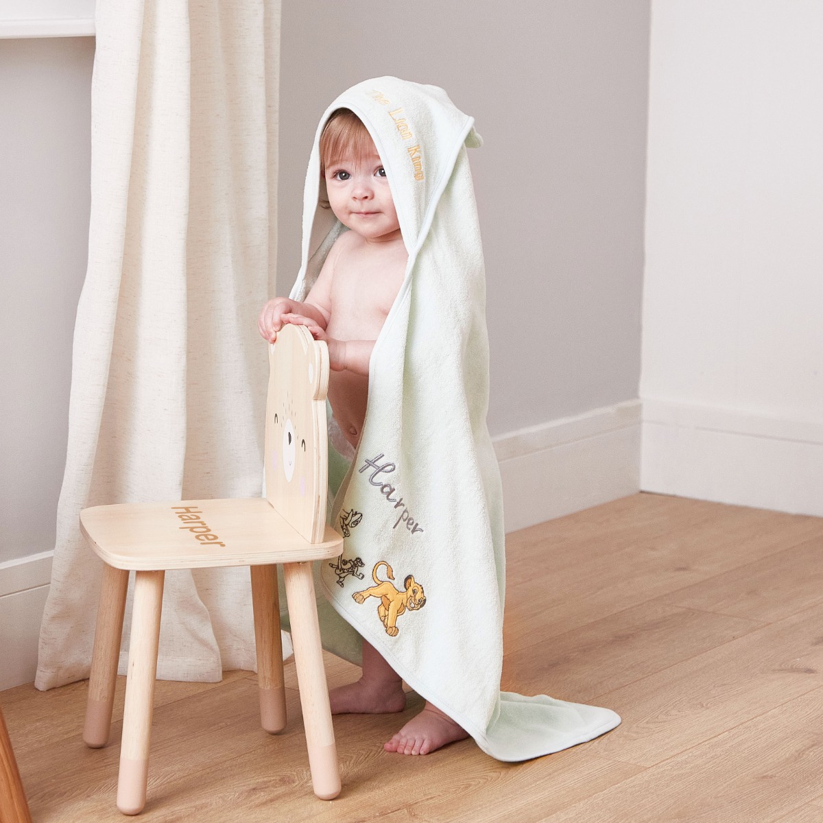 Image of Personalised Disney The Lion King Hooded Towel
