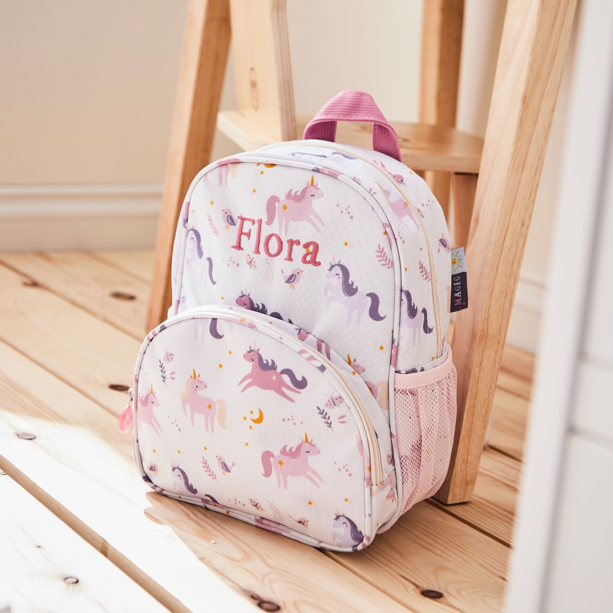 Image of Personalised Unicorn Print Mini Backpack