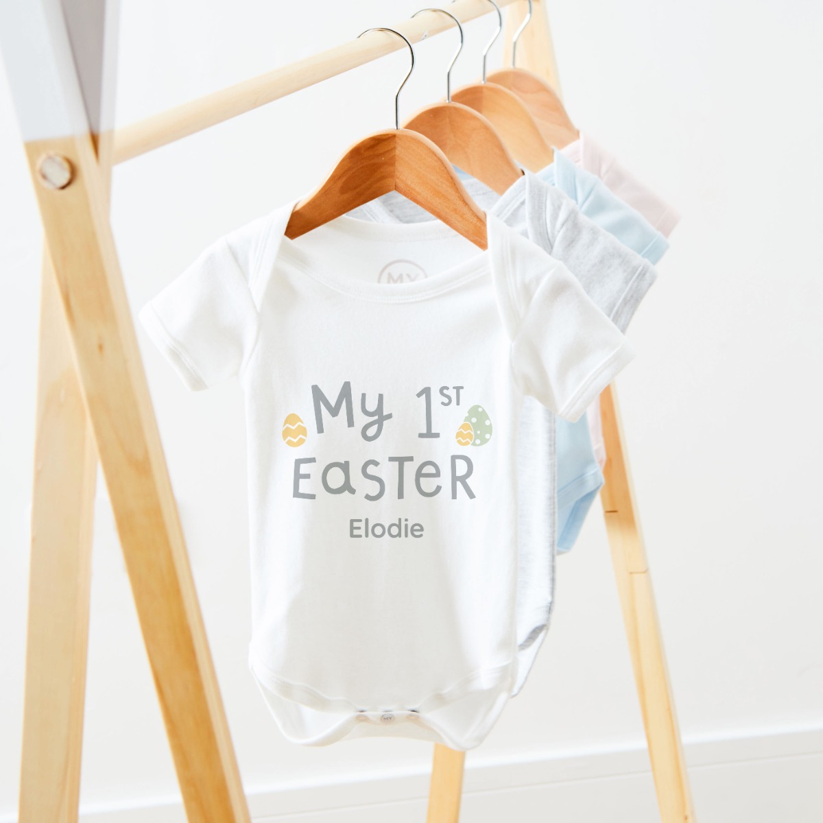 Personalised White My 1st Easter Bodysuit