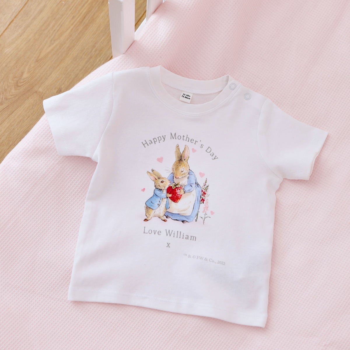 Personalised Mother’s Day Peter Rabbit White T-Shirt