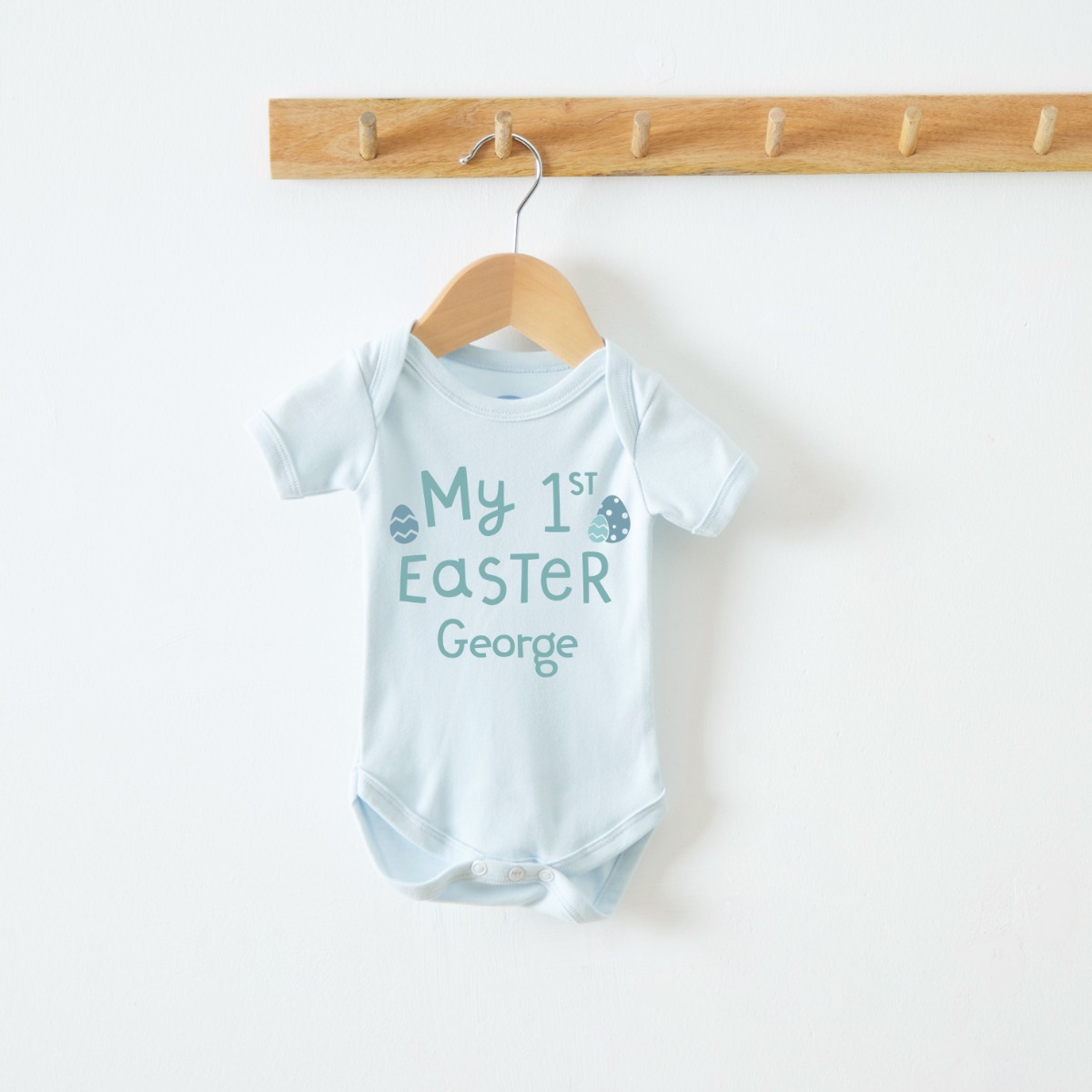 Personalised Blue My 1st Easter Bodysuit