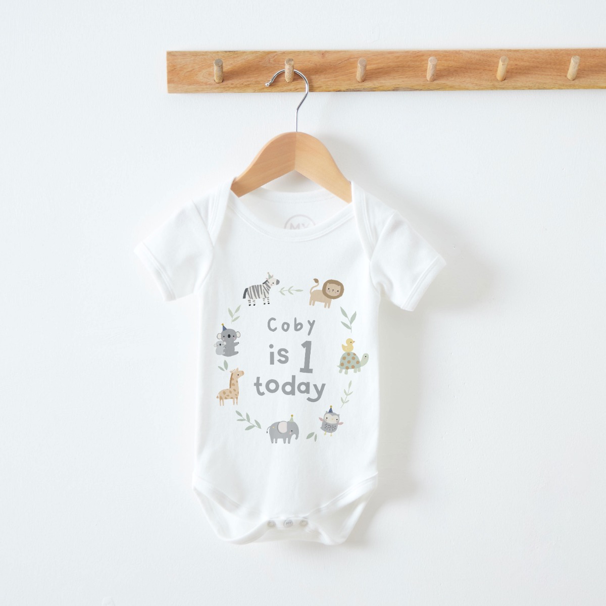 Personalised Welcome to the World Birthday White Bodysuit