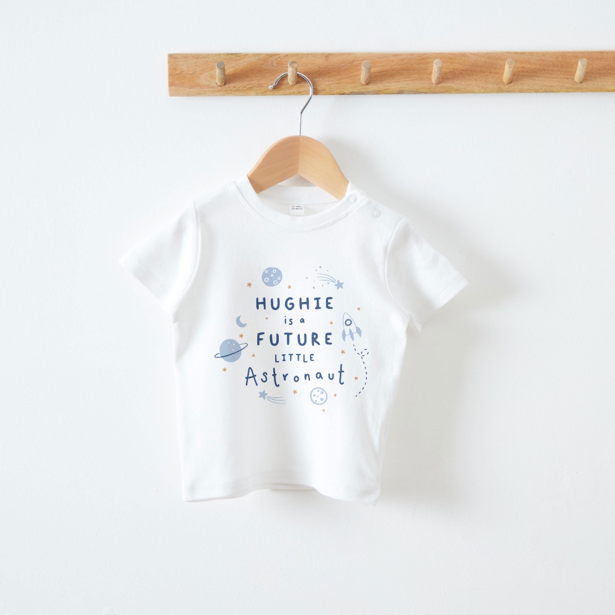 Personalised Future Little Astronaut T-Shirt