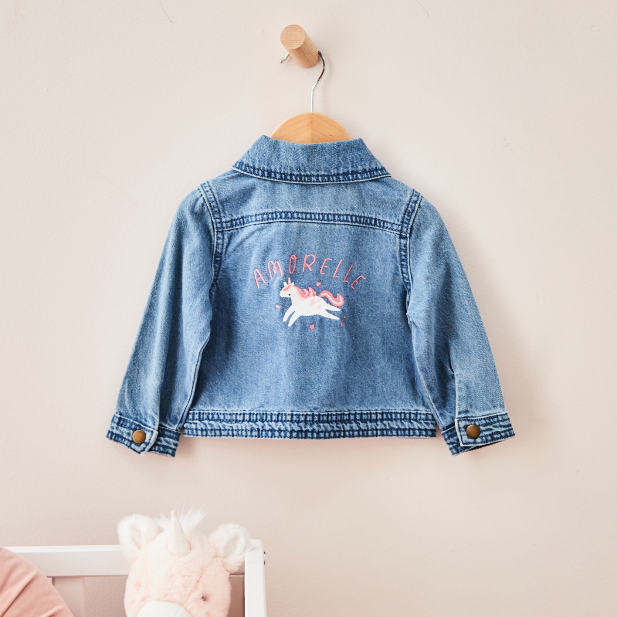 Personalised Unicorn Children’s Denim Jacket