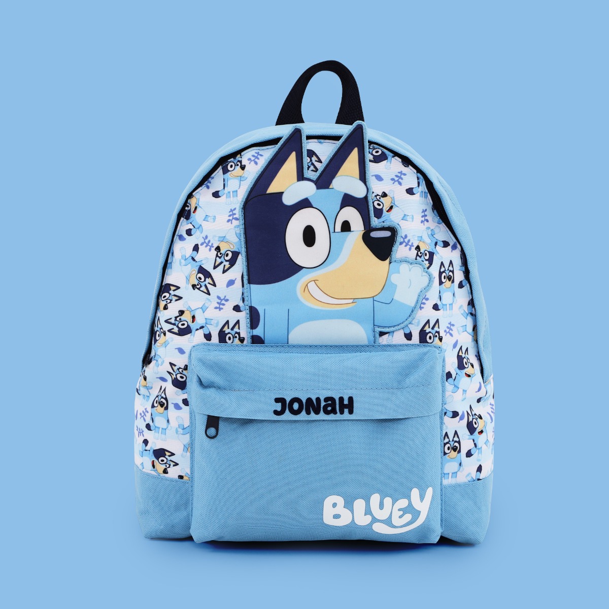 Personalised Bluey Striped Backpack