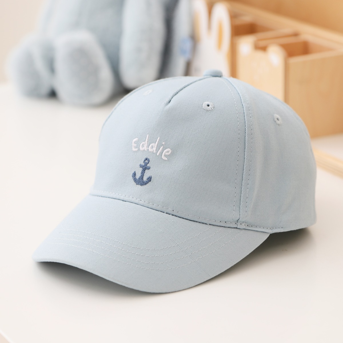 Personalised Blue Anchor Baseball Cap