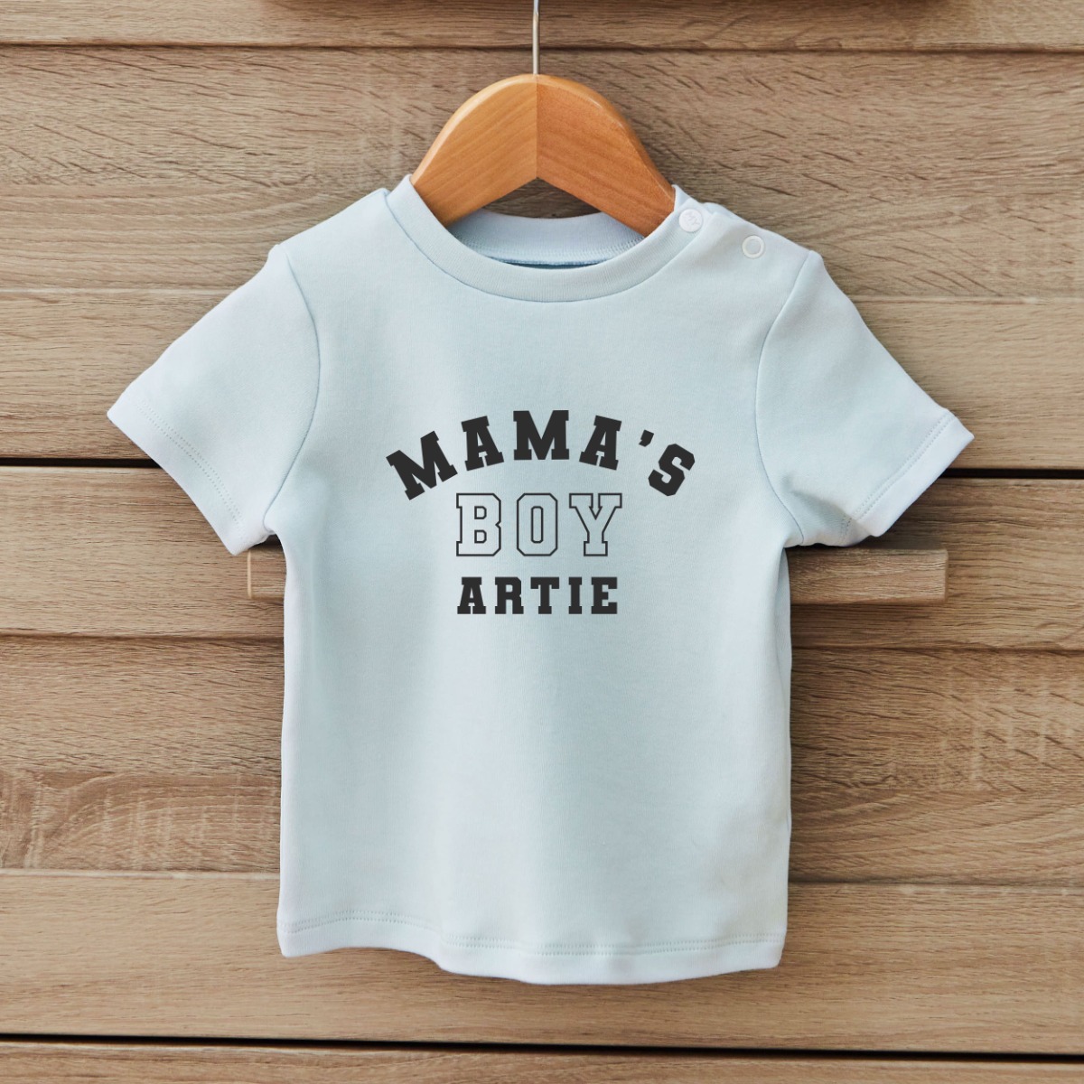 Personalised Blue Mama’s Boy T-Shirt